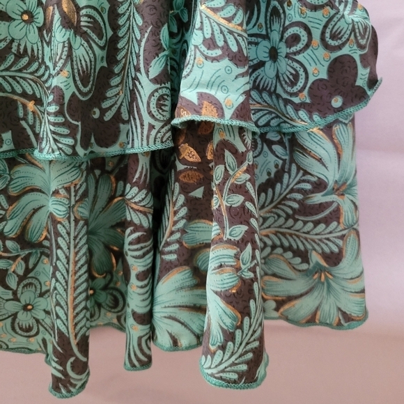 NWT $85 Boho Flowy Ruffle Babydoll Tank Top - Picture 12 of 14